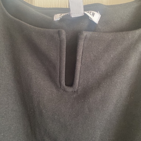 Steve Madden black bodysuit size L new with tags snap bottom - Picture 4 of 7